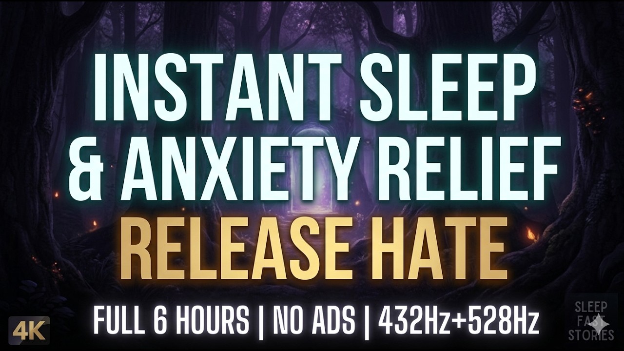9 Hours Deep Sleep Music 528Hz • Black Screen • Anxiety Relief