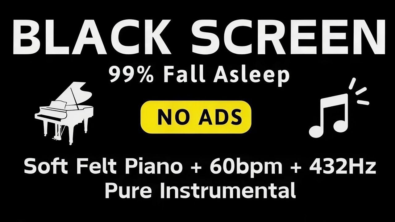 Felt Piano Sleep Music • 8 Hours Deep Relaxation