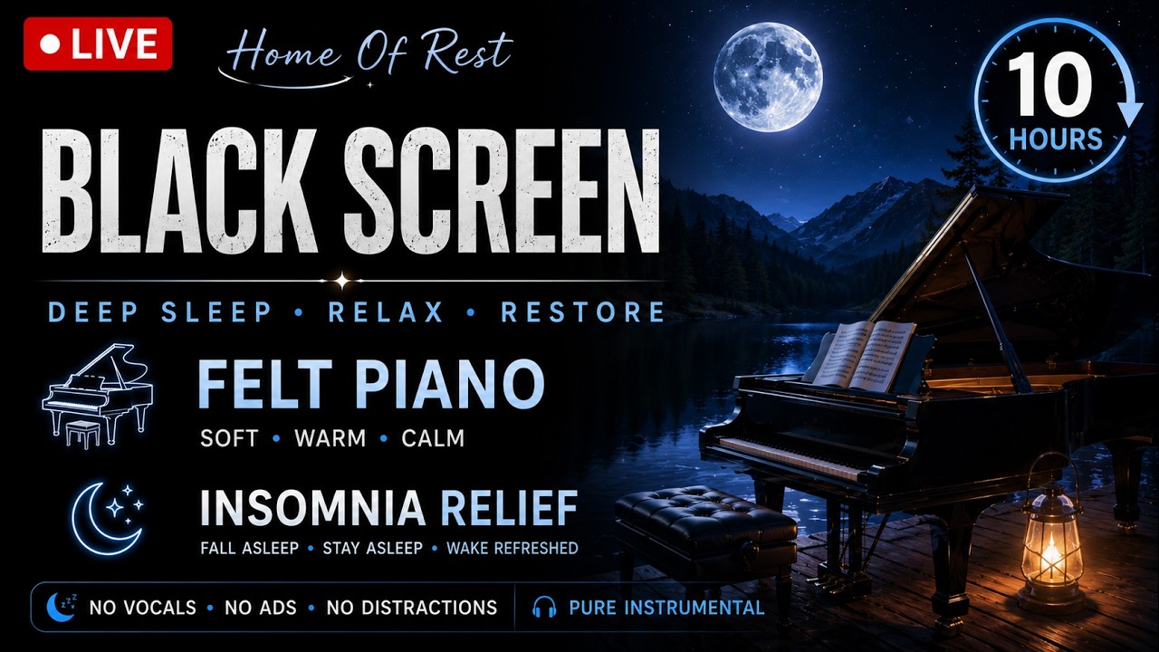 Piano Rain Retreat • Felt Piano Sleep Music